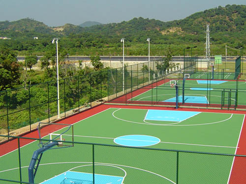FY803籃球場塑膠地面施工